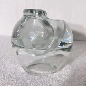 Vintage Made  In Poland For Arabeska Art Glass Double Oil Lamp